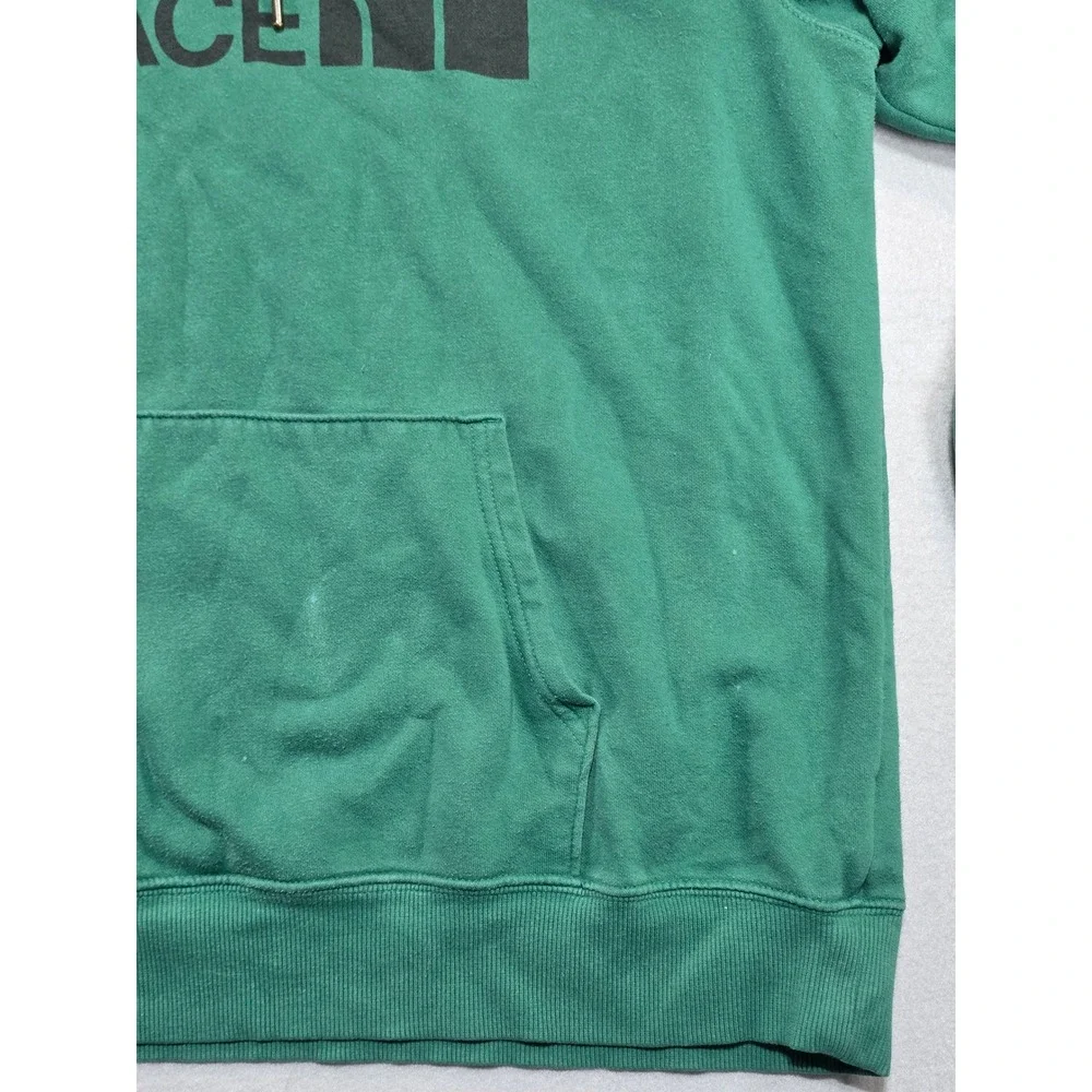 The North Face Mens XL Green Graphic Logo Pullover Hoodie Sweatshirt